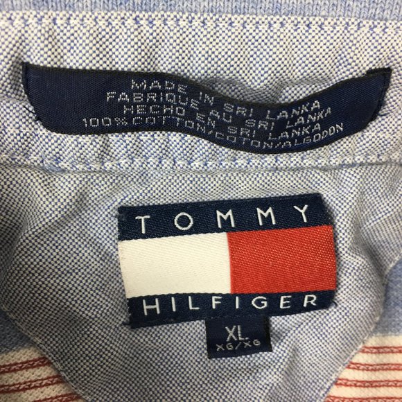 Tommy Hilfiger Mens XL Blue Multicolor Stripe - Picture 6 of 8